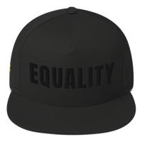 Equality snapback — black on black